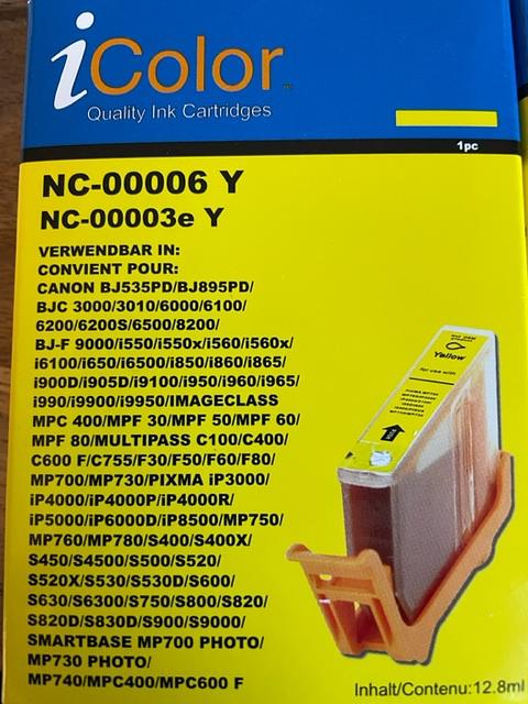 Bild 2 Druckerpatronen - Jettec c21, c22, iColor NC00006 M,  NC00006 Y