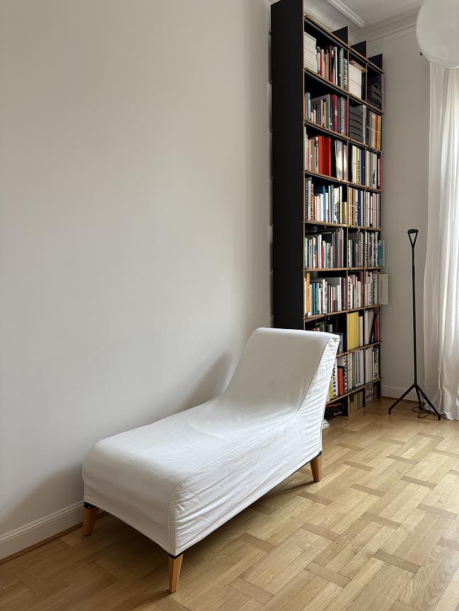Bild 1 Rekamiere / Schlafsofa in hellbeigem Baumwollstoff