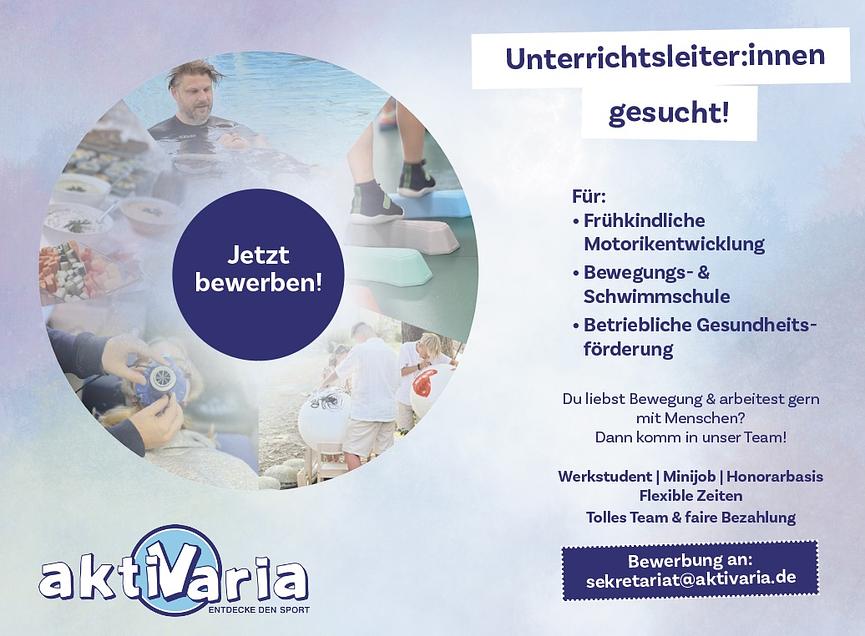 Bild 1 Unterrichtsleiter (m/w/d) gesucht!