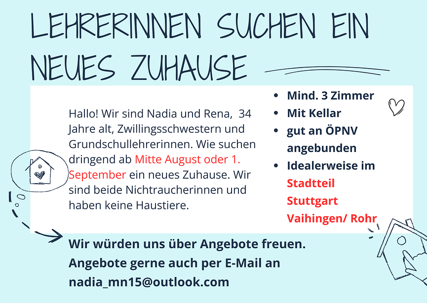 Bild 1 Lehrerinnen suchen ein neues Zuhause