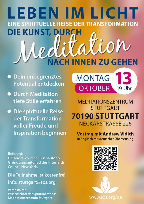 Bild 2 Vortrag mit Dr. Andrew Vidich: Die Kunst, durch Meditation nach innen zu gehen