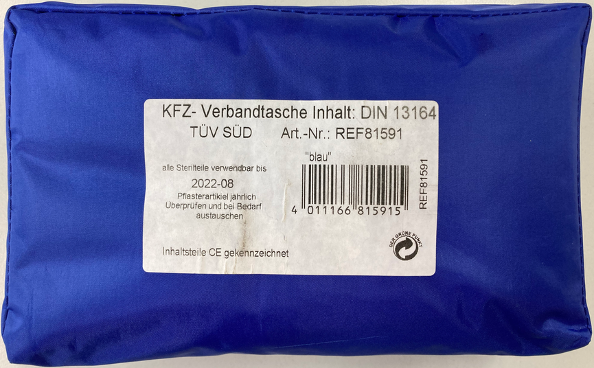 Bild 4 Kraftwagen-Verbandtasche, KFZ-Verbandtasche, first-aid kit. Ungeöffnet.