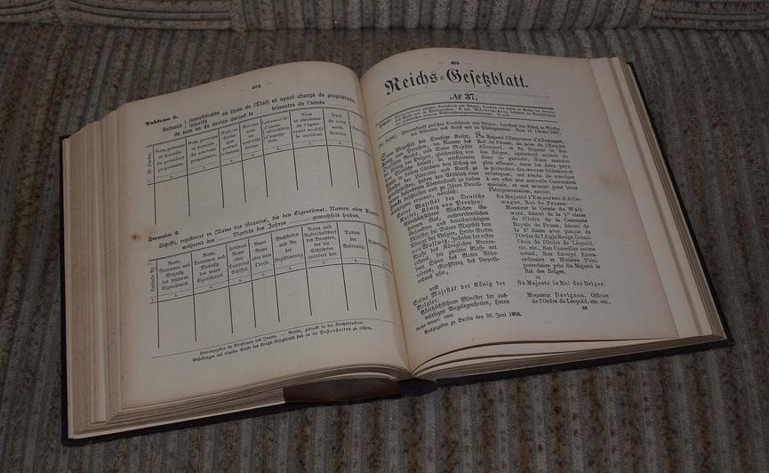 Bild 5 23 Bücher Reichs-Gesetzblatt um 1908