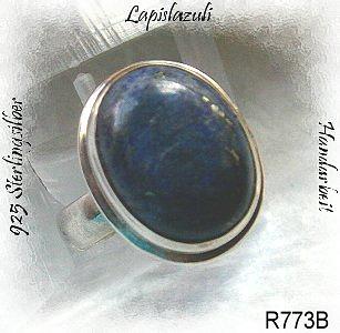 Bild 1 Ring, 925 Silber mit gefassten Lapislazuli