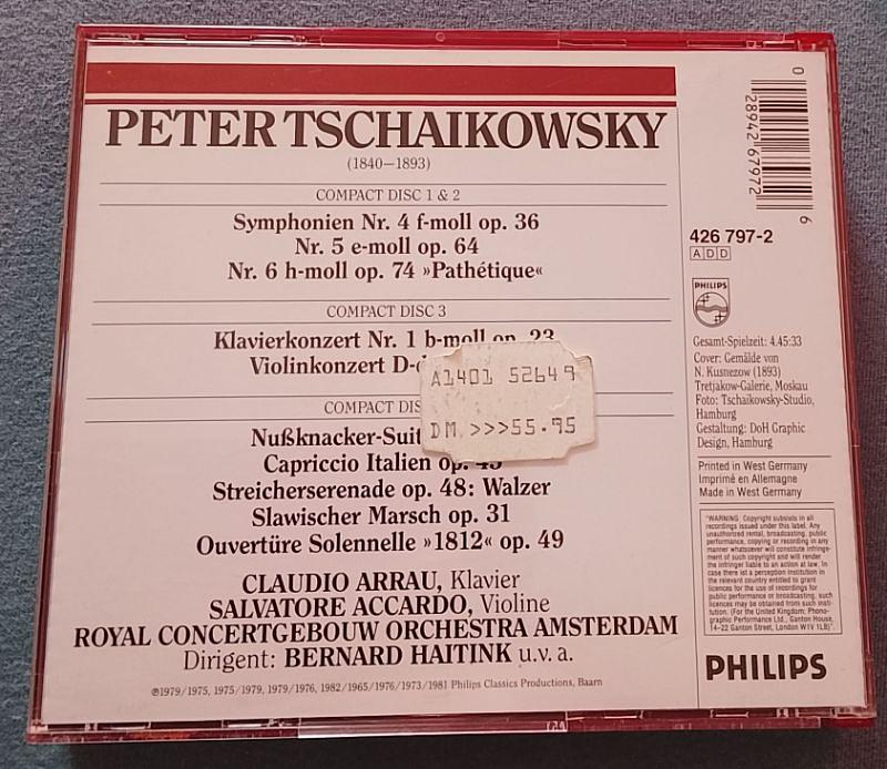 Bild 4 Box-Set Tschaikowsky - Die Meisterwerke v Bernard Haitink | CD |