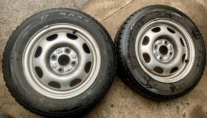 Bild 1 4 Allwetterreifen auf Stahlfelgen 175 65 13 Zoll  für den VW Polo 6N/Golf