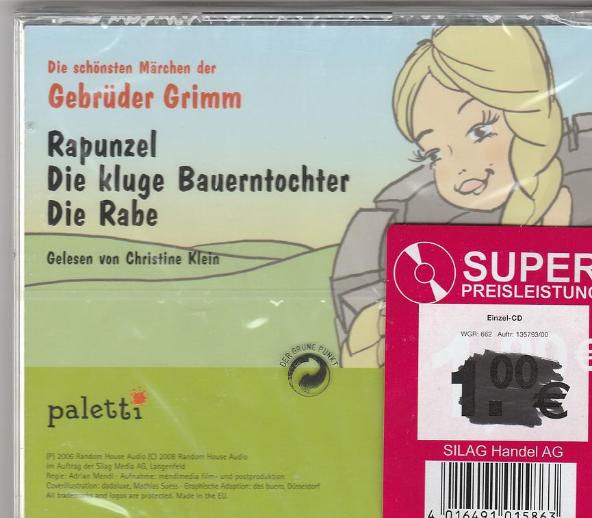Bild 40 HW- Zum Schuleingang in die Zuckertüte: Sagen/Märchen/u.a.-Hörspiel/Hörbuch-CD´s