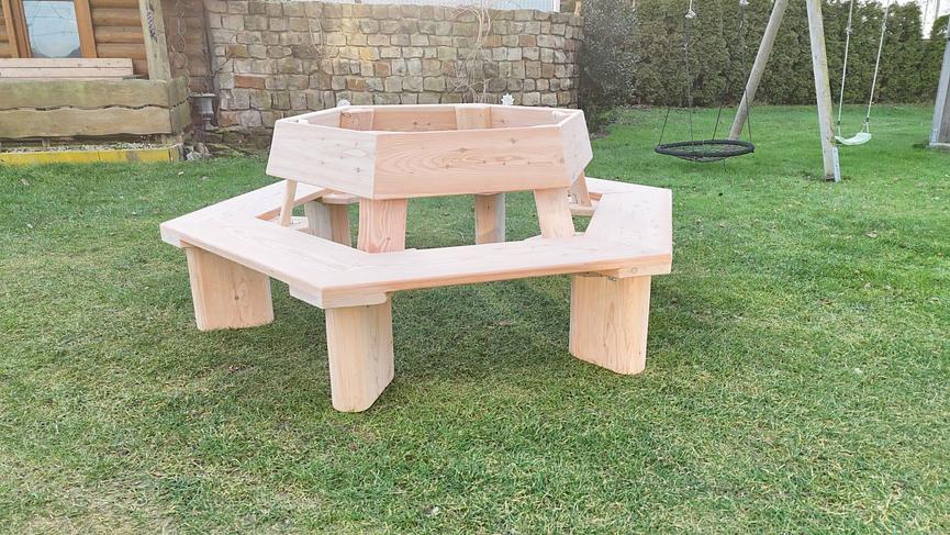 Bild 3 Baumbank. Gartenbank. Holzbank. Krongartmöbel.