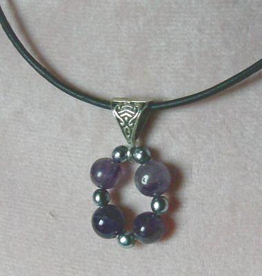 Bild 3 Edelsteinanhänger, Amethyst, Magnetperlen