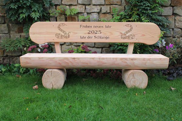 Bild 4 Jubiläumsgeschenk. Holzbank mit Gravur. Geburtstagsgeschenk.