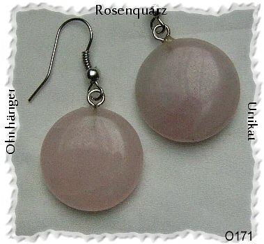 Bild 2 Ohrrringe, Rosenquarz, keildsam und chic