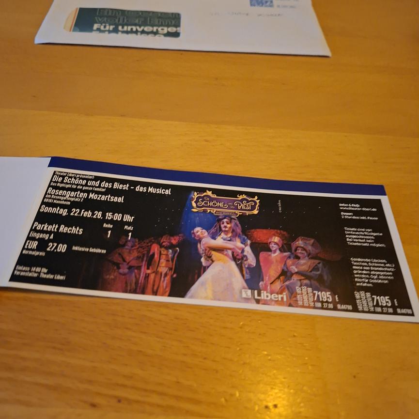 Bild 1 Die Schöne und das Biest das Musical