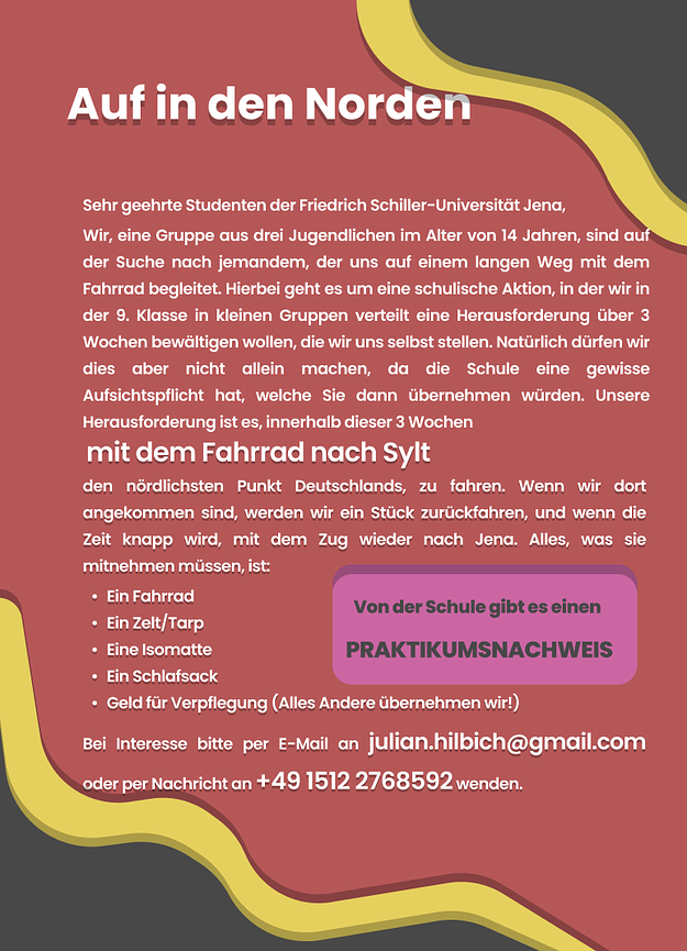 Bild 1 Begleitperson für Fahrradtour gesucht (+Praktikumsnachweis!)
