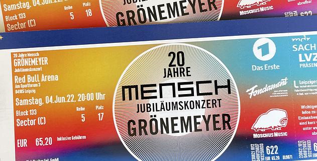 Vorschaubild 2 Tickets für #Grönemeyer #Konzert in Leipzig am 4.Juni 2022
