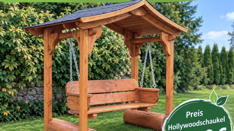 Hollywoodschaukel. Rentners Geschenk. Hochzeitsgeschenk. Weinachtsgeschenk.