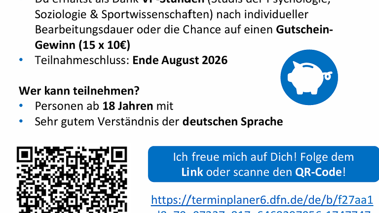 Teilnehmende für psychologische Studie (nur 20min) in Wuppertal gesucht!