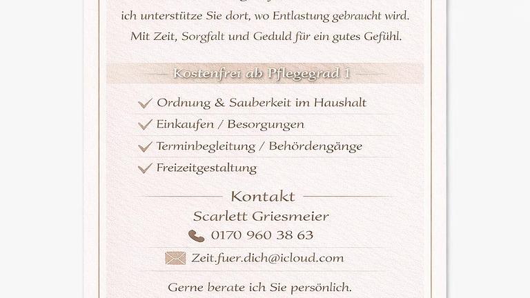 Alltagsbegleitung & Haushaltshilfe