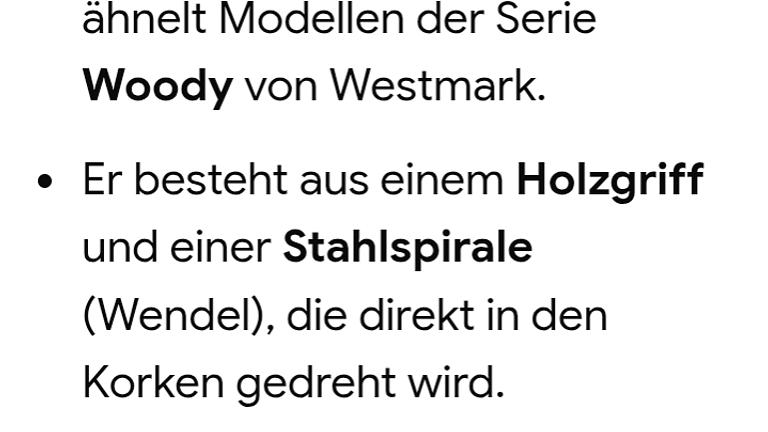 Westmark Korkenzieher