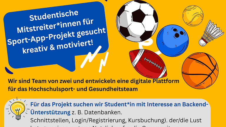 Mitmachen beim Digital-Sport-App-Projekt!