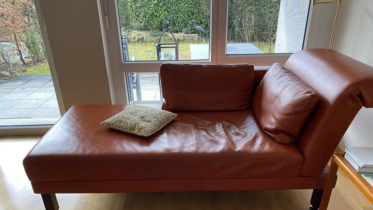 Recamiere echt Leder