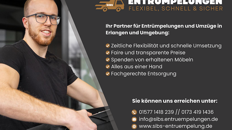Vorschaubild Entrümpelungen und Nahumzüge in Erlangen und Umgebung 