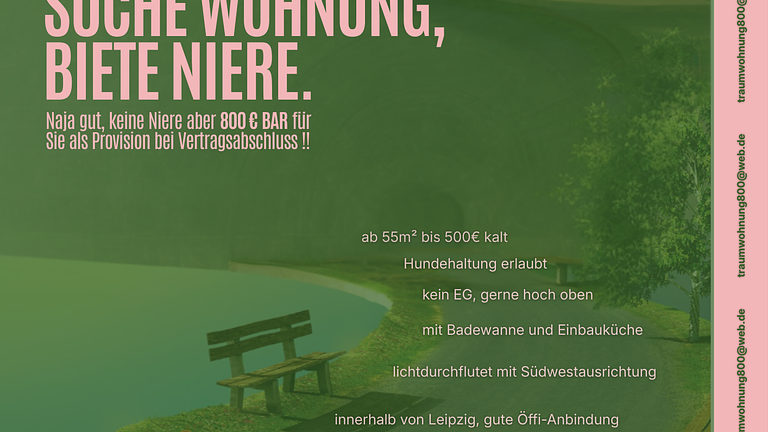 800€ Provision für sonnige Wohnung mit Hund