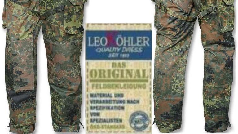 Einsatzkampfhose flecktarn  Gr. 54 von Leo Köhler (Neu) Art. 107-7