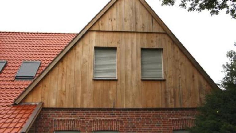 Vorschaubild Haus u. Holzfassade Fasssade  Lagerhalle Ortsgang Traufe Giebel