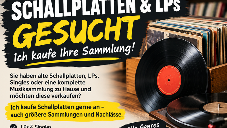 🎵 Schallplatten & LPs gesucht – Kaufe Sammlungen & Nachlässe
