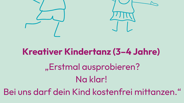 Gratis Schnuppern: Kreatives Kindertanzen – Kurse für Kinder von 3 bis 10 Jahren