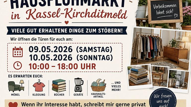 Hausflohmarkt in Kassel-Kirchditmold