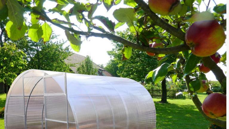 Gewächshaus neu massiver Stahl 3Bx4Lx2H m 6 mm Polycarbonat Hohlkammerplatten