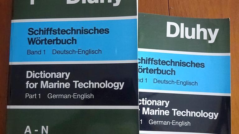Vorschaubild Dluhy Schiffstechnisches Wörterbuch Deutsch-Englisch 2