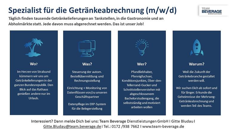 Vorschaubild Berufseinstieg als Spezialist für Getränkeabrechnungen