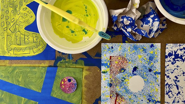 Kurs Herbstferien: Experimentelle Malerei
