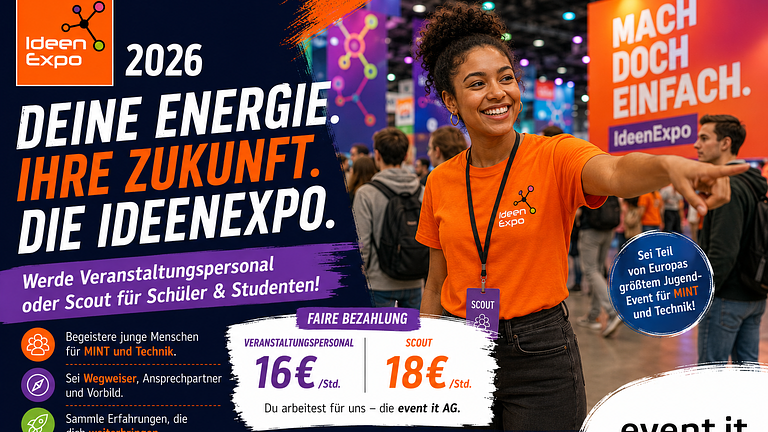 Studentenjob / Schülerjob – IdeenExpo 2026 Hannover