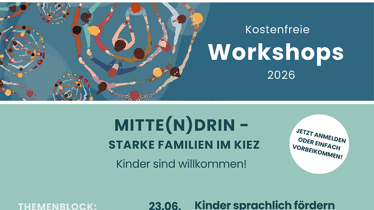 kostenfreie Workshops zu Themen rund um den Familienalltag