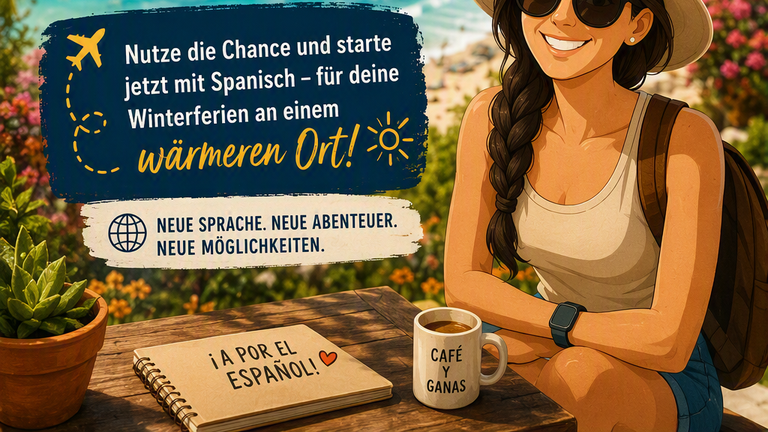 A0 Spanischkurs online nur 3 Plätze mehr. Ab 26.10.2026!!