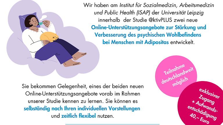 Stärkung psychische Gesundheit für Menschen mit Adipositas (online) - Studie
