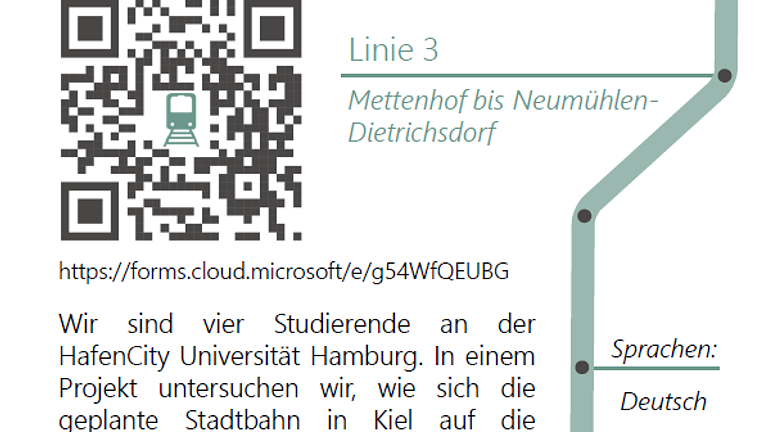 Stadtbahn Kiel: Umfrage I Survey I استبيان I Ankieta I Опрос I Anket