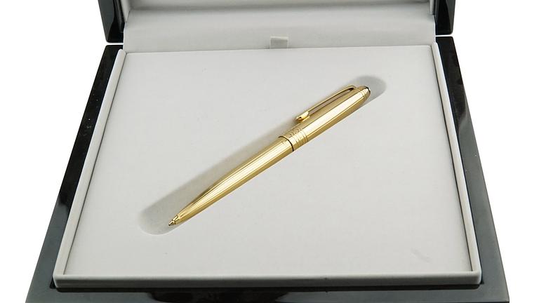 Montblanc Meisterstück Solitaire 750er Solid Gold Kugelschreiber No.164 Classiqu