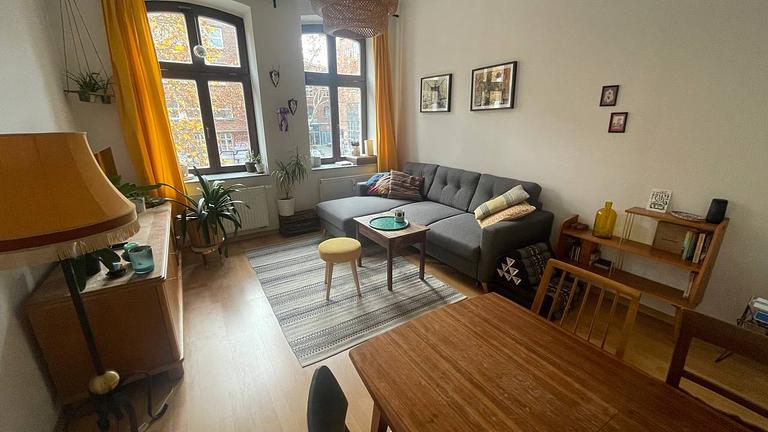 Zwischenmiete in heller 3-Zimmer-Wohnung im Kiez Plagwitz