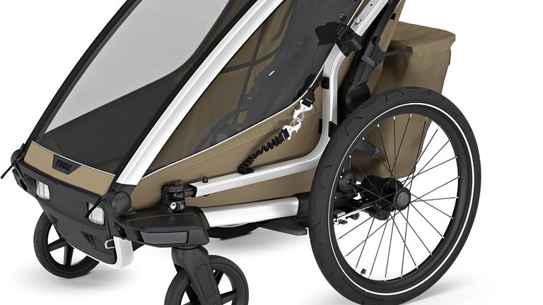 Thule Chariot Cross 2 Single - Fahrradanhänger für 1 Kind - faded khaki
