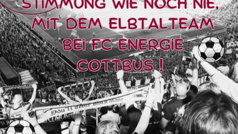 Stimmung wie noch nie, mit dem ElbTalTeam bei FC Energie !
