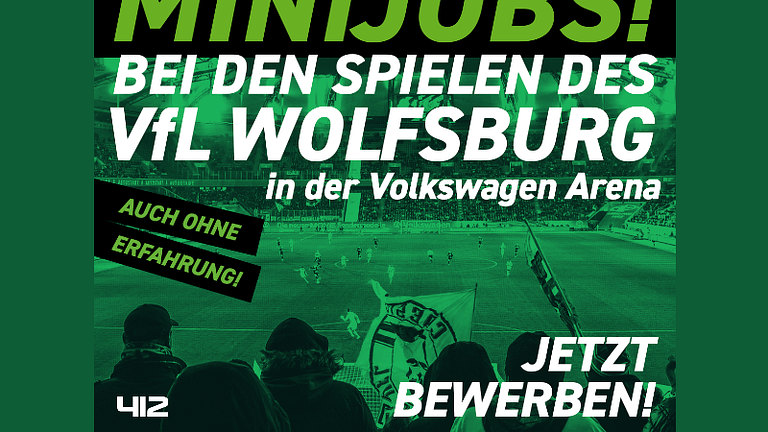 Vorschaubild Wolfsburg: viele Minijobs / Nebenjobs bei Fußballspielen