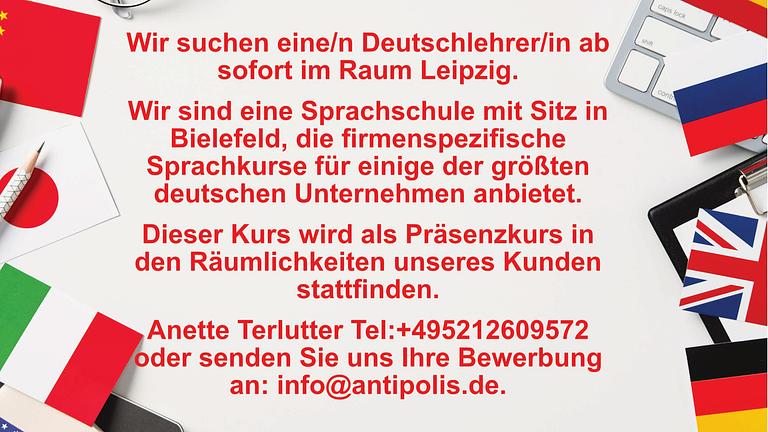 DaF/DaZ Dozent/in gesucht