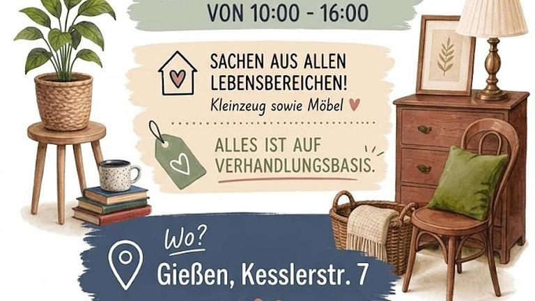 Wohnungsflohmarkt - Keßlerstr.7, 35396 Gießen