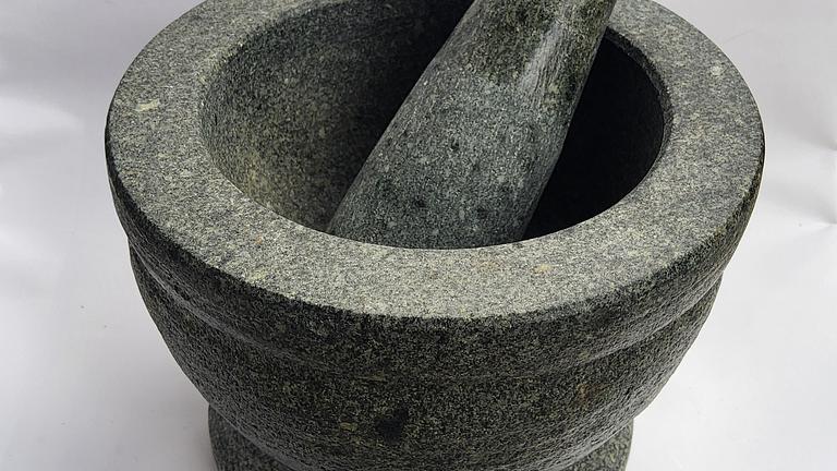 Mörser für Gewürze, aus Granit