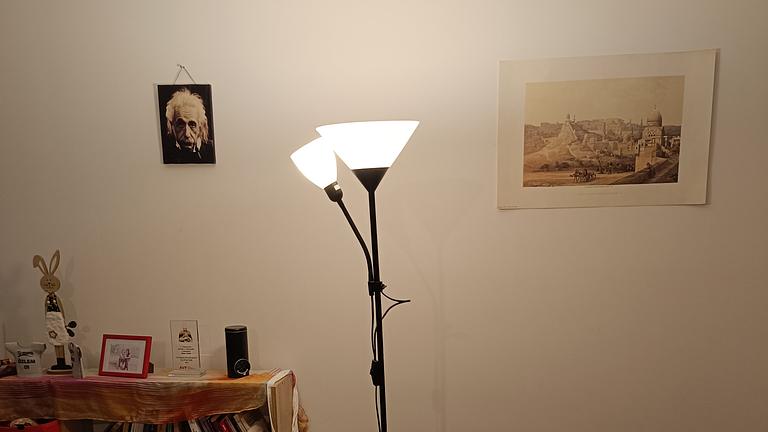 Stehlampe (Schwarz)