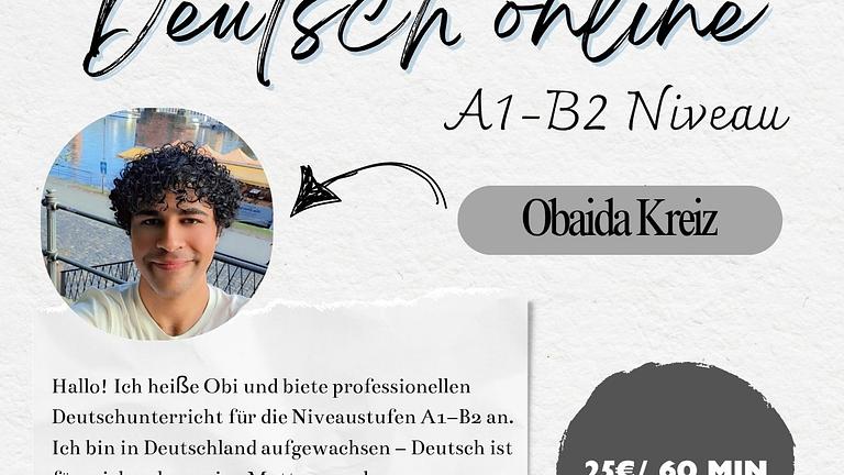 Online-Nachhilfe für Deutsch zwischen A1-C1